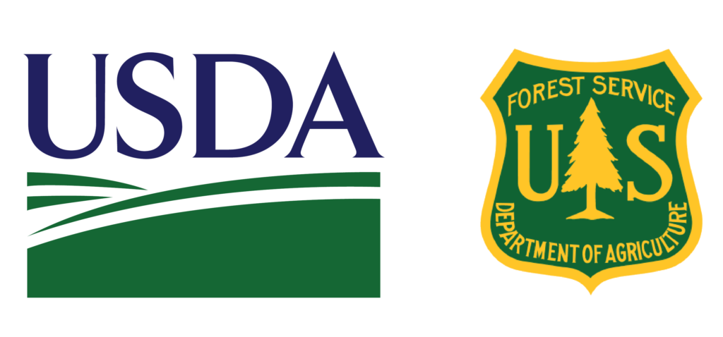 USDA and U.S. Forest Service logos