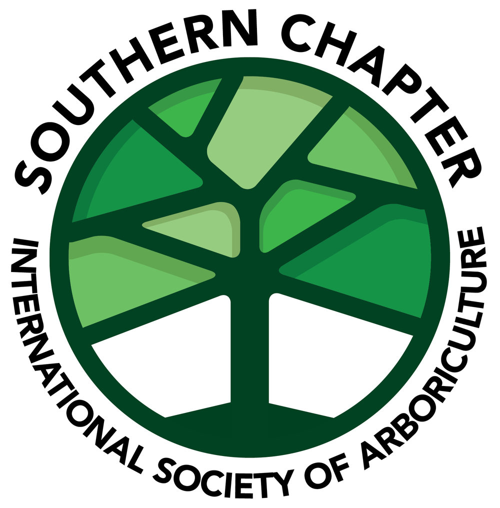 Southern Chapter, International Society of Arboriculture logo with green tree graphic
