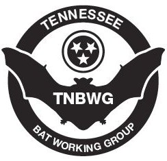 Tennessee Bat Working Group logo with graphic of a bat and the Tennessee tri-star symbol.